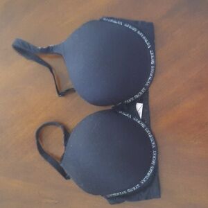 Victoria's Secret 34D Black Body by Victoria Perfect Shape Convertible Bra